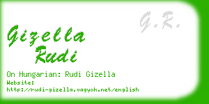 gizella rudi business card